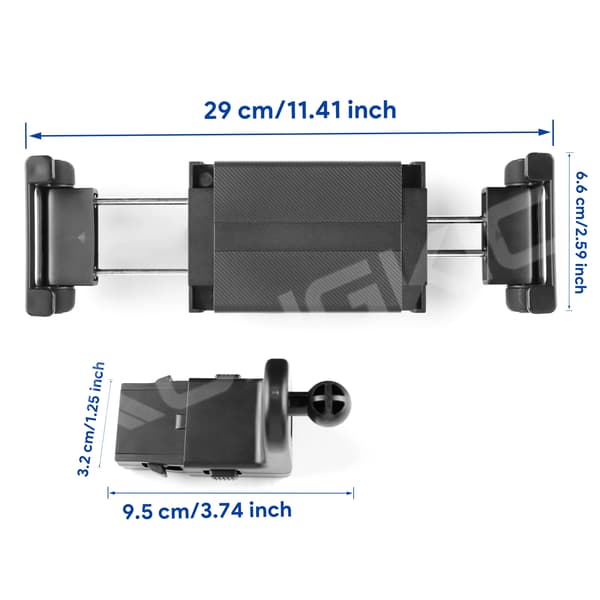 Tablet Holder, Vibration-Sikret Design, Multi-Vinkel Justerbar,1Sæt