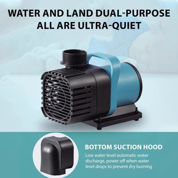 Akvariepump, Högpresterande, Nedsänkt Design,Blå