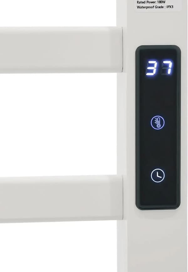 Elektrisk Handdukstork, Temperaturjusterbar, Modern Design,VIT