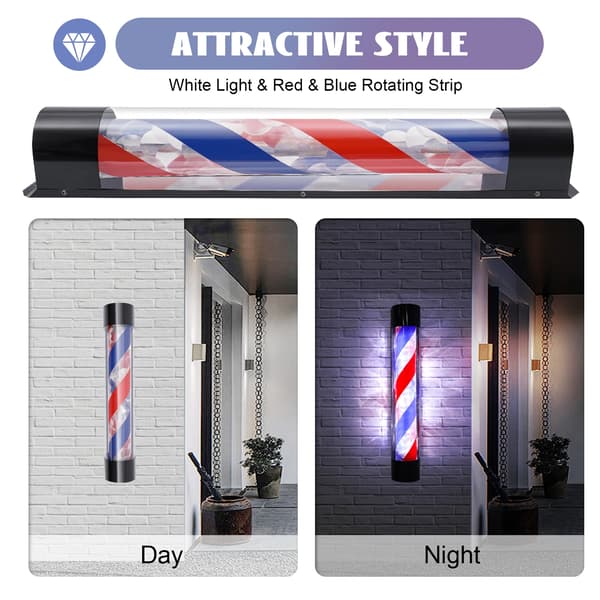 Barber Rotating Light, 90*13*13 cm, 20W, 220V, LED Patch Lampe, 24-30 LM