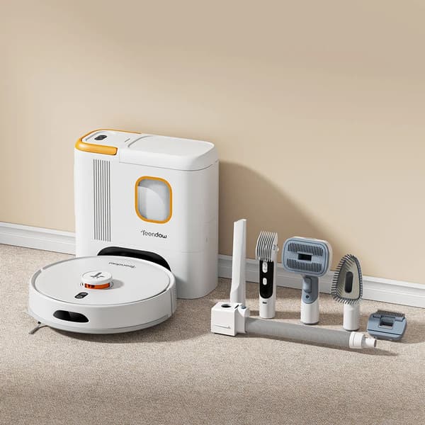 Robotdammsugare, Stark Sugkraft, Smart Navigeringsteknik,Teendow D20S MAX+