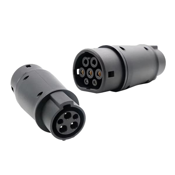 Elbiladapter, Typ 1 till Typ 2, Vattentålig Design, Typ1 till Typ2