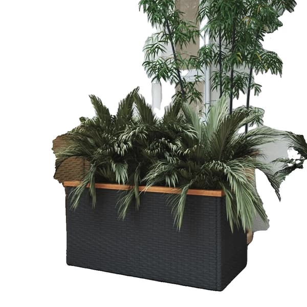 Blomsterkrukke, Holdbar Plastik, Moderne Design,Sort