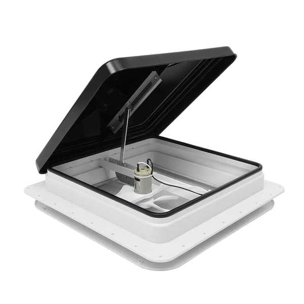 Ventilationsudsugningsventilator, Universel RV-kompatibilitet, Holdbart design,sort