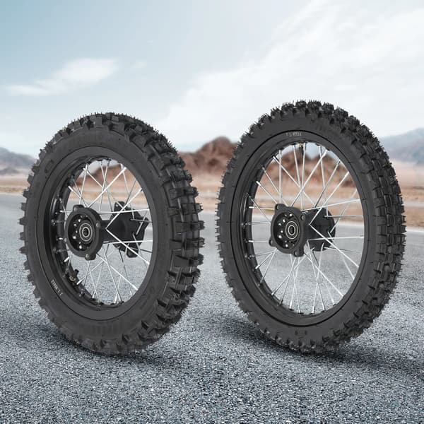 Off-Road Motorcykel Dæk Sæt, Overlegen Greb, Holdbar Konstruktion,sort