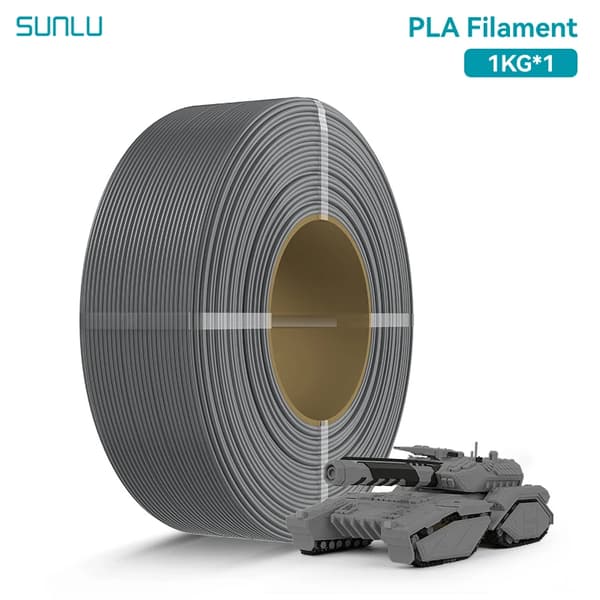3D-skrivarfilament, ingen trassel, bubblfri,PLA Grå