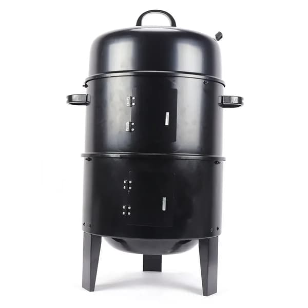 Rökgrill, Multifunktionell Matlagning, Temperaturkontroll,svart