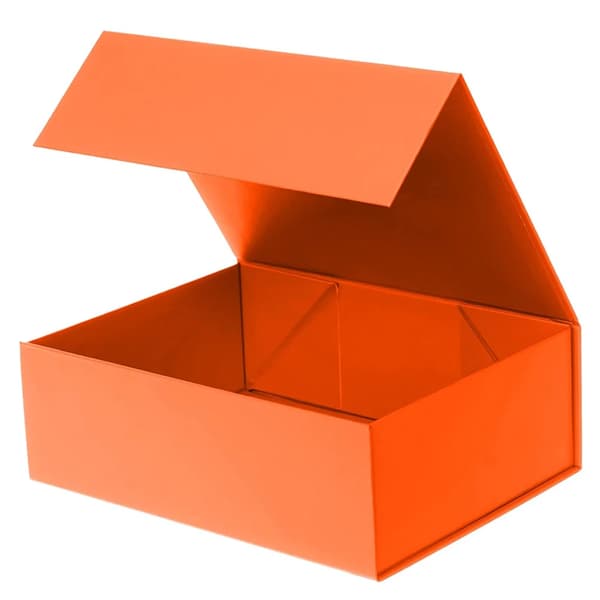 Presentask, Magnetisk Stängning, Sammanfallande Design,1st orange, 26.5x18x7.5cm-a
