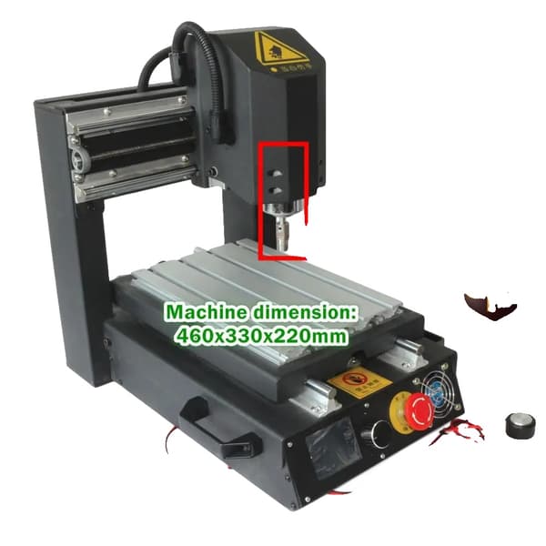 CNC-router, fristående styrsystem, kompakt bordsdesign,220V