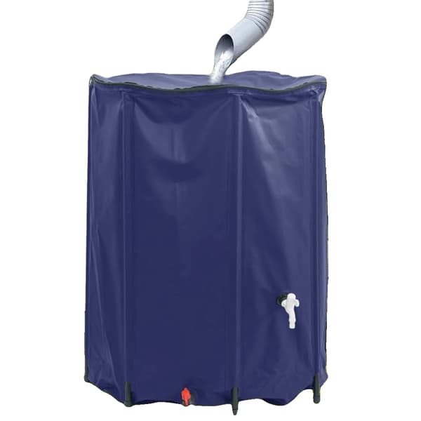 Vattentank, 1350L kapacitet, Fällbar design,armégrön