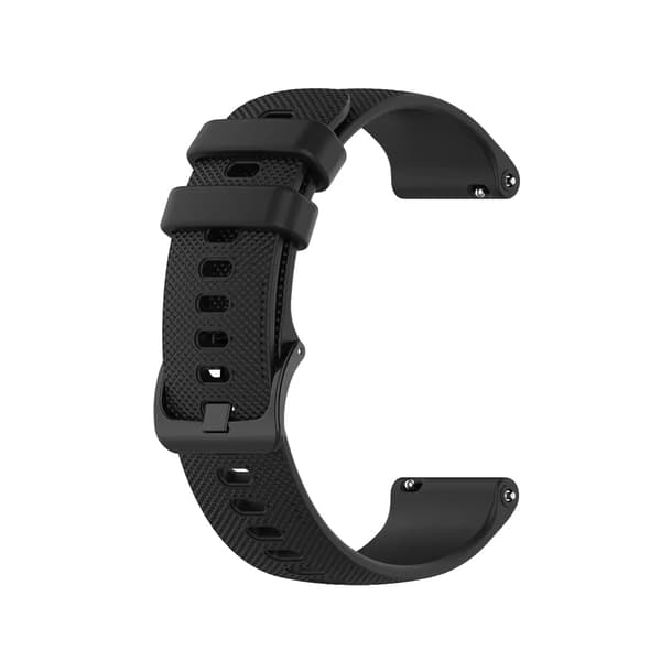Urrem, Silikone Materiale, Kompatibel med Garmin Modeller,sort, 20mm-c