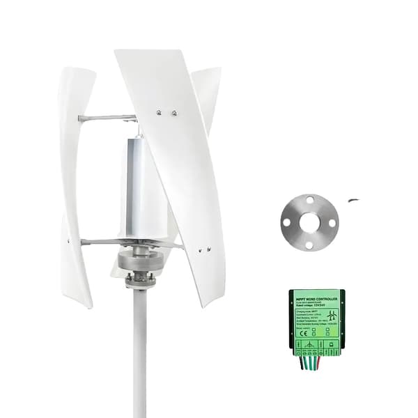 Vindkraftgenerator, vertikal axeldesign, 3000W max effekt,12V, Med gratis MPPT, 3000W