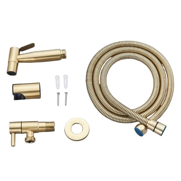 Bidet Sprayer, Väggmonterad, Rostfritt Stål,Borstad Guld