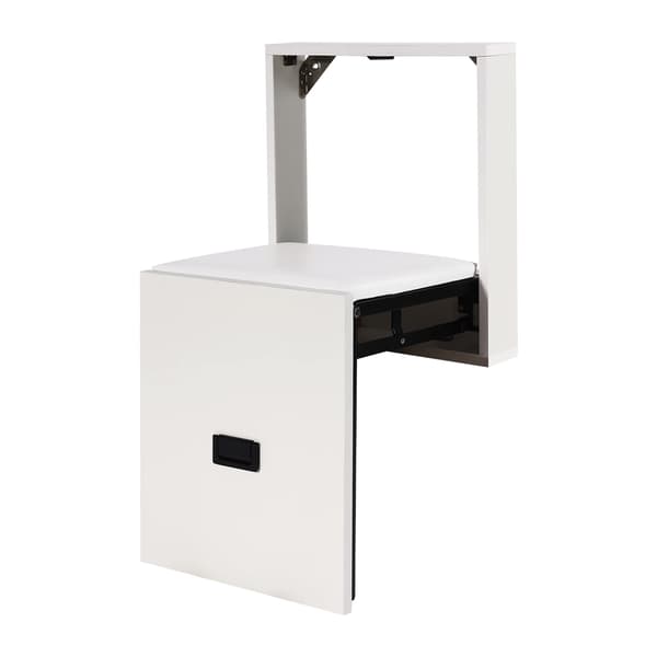 Sko bænk, foldbart design, holdbare materialer,HVID
