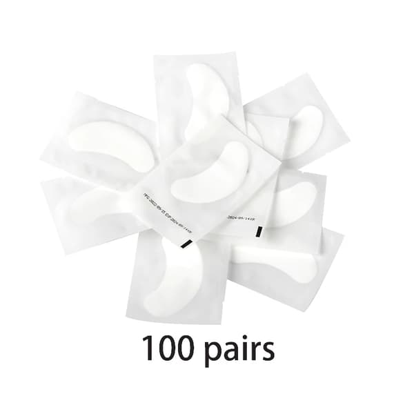 Ögonlappar, Behandling för under ögonen, Bekväm applicering,100PCS Transparent