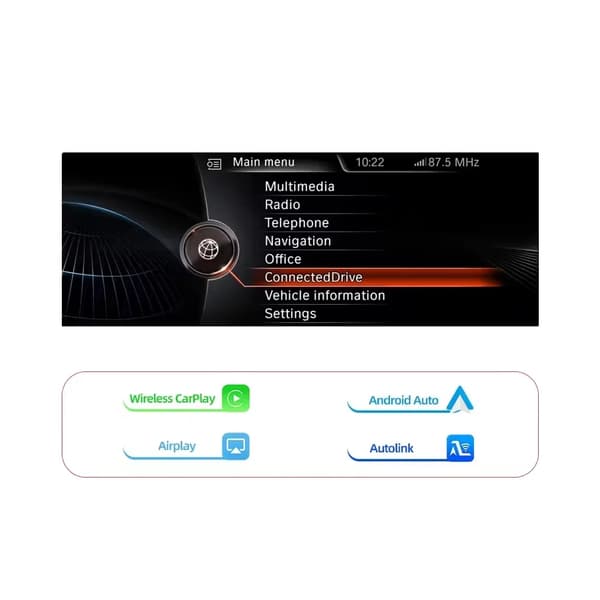 CarPlay och Android Auto Dekoder, Trådlös Anslutning, Kamerastöd,NBT-system