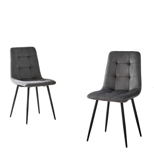 Matstolar, Modern Minimalistisk Design, Starka Metallben,2st-Grå