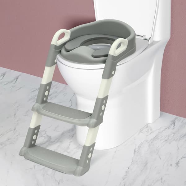 Pottränare, Justerbar Höjd, Vikbar Design, Grå