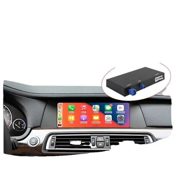 CarPlay og Android Auto Decoder, Højkvalitets plastik, 10 x 5 x 2 tommer, Kompatibilitet med CIC System, Understøtter CarPlay og Android Auto