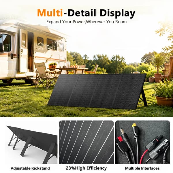 Solpanel, Bærbar, Høj Effektivitet,400w-27.5lbs