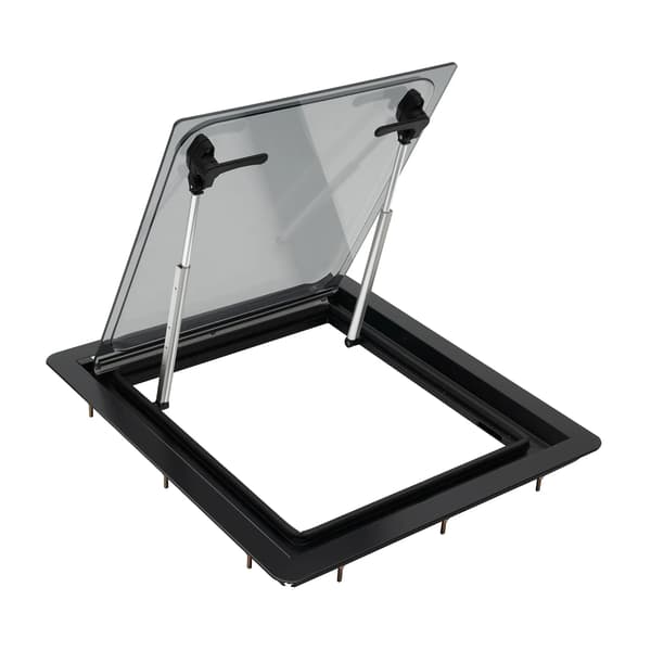 Ventilationsvindue, Justerbar Vinkel, Holdbart Akrylglas,sort