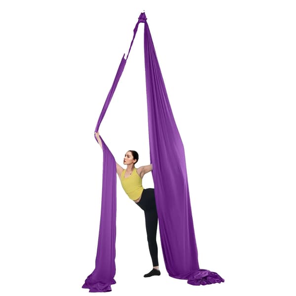 Luftyogafilt, hög lastkapacitet, slitstarkt nylonmaterial, armégrön