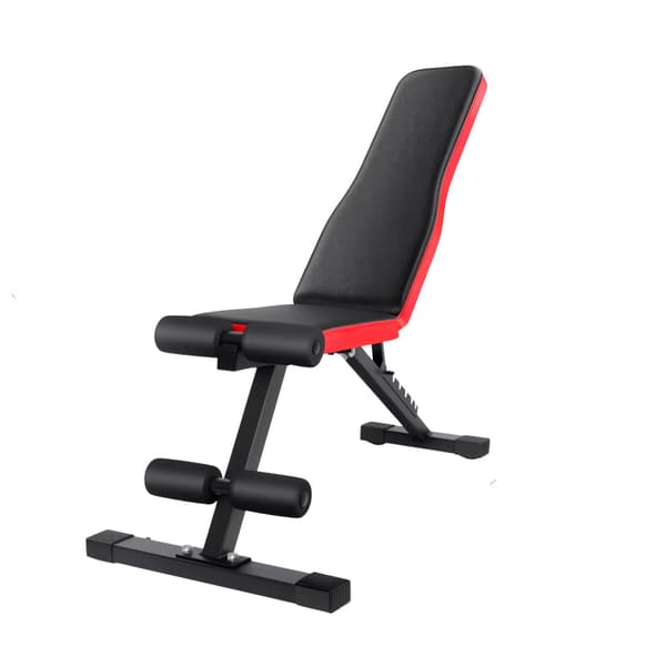 Viktbänk, Justerbara Positioner, Fällbar Design,svart
