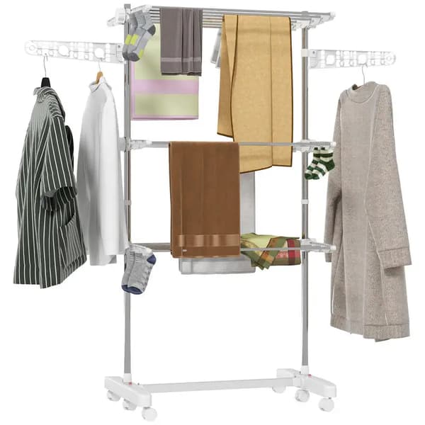 Tøjstativ, 3-lags design, robust konstruktion,T0002-01-12332
