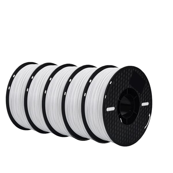 3D-skrivarfilament, 1,75 mm, hög hållbarhet,5KG vit