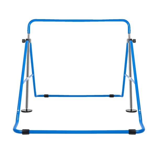 Gymnastikstång, Justerbar Höjd, Fällbar Stålram,Blå
