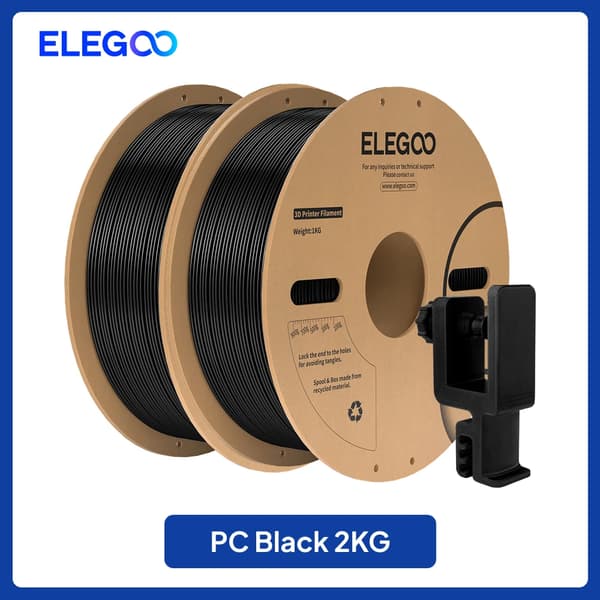 3D-printfilament, polycarbonatmateriale, høj varmebestandighed,2KG Sort