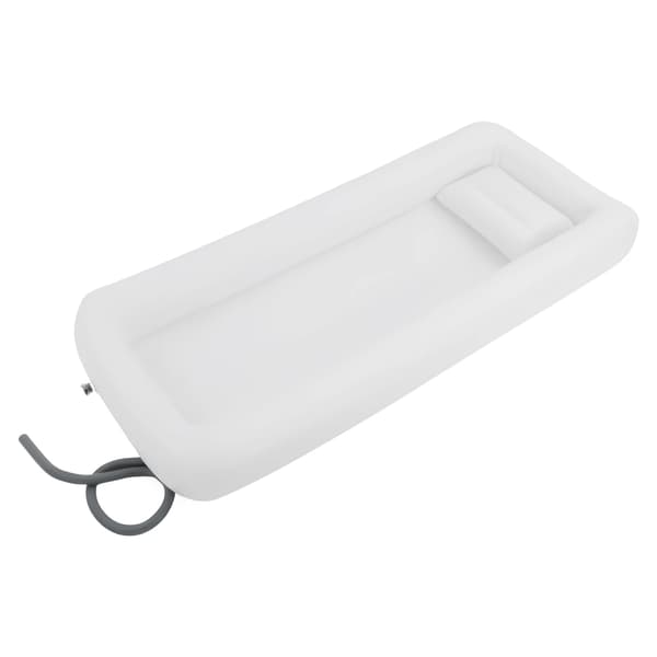 Brusebadekar, Oppusteligt Design, Holdbart PVC Materiale,HVID