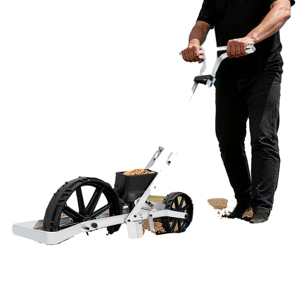 Trädgårdssåmaskin, Ergonomisk Design, Justerbart Planteringsdjup,svart