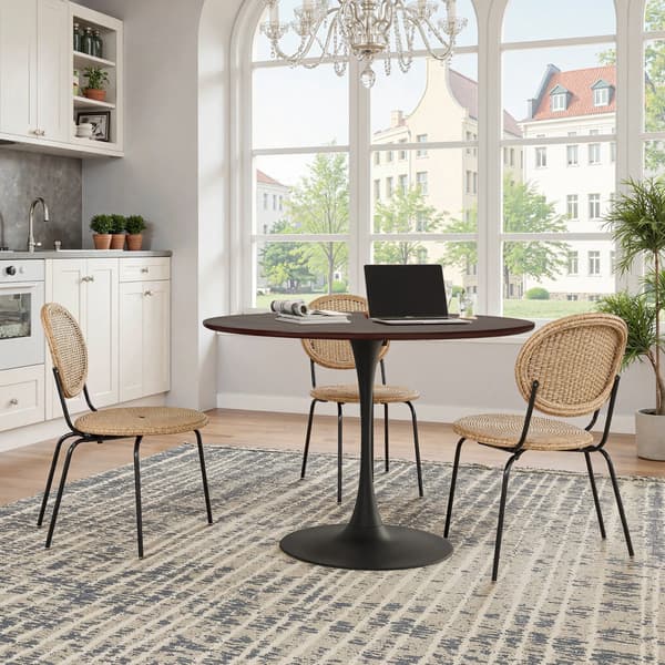 Spisebord, Rund Form, Minimalistisk Moderne Stil,EGE Farve