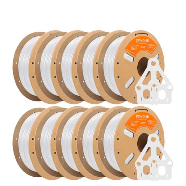 3D-skrivarfilament, kolfibermaterial, hög styvhet, PETG-GF Vit