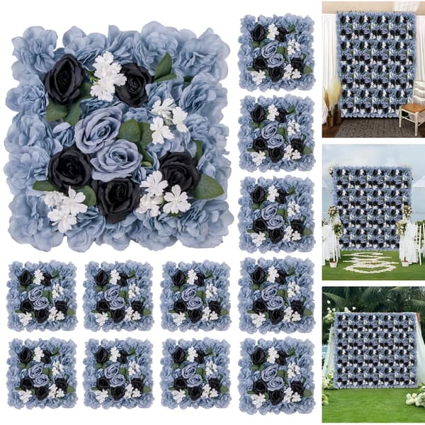 Blomsterpanel, Konstgjord Blomdesign, Mångsidig Dekoration,Blå