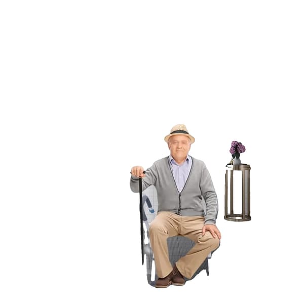 Duschstol, Höjdjusterbar, Halkfri Design,VIT