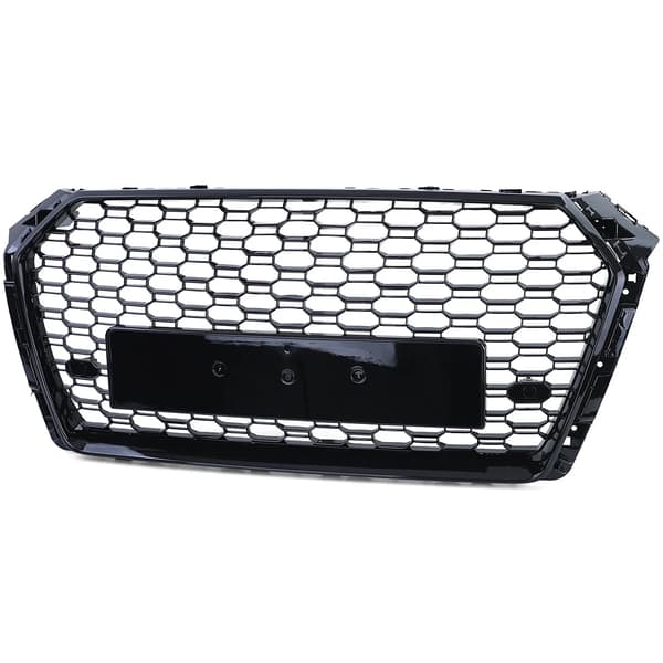 Frontgitter, Honningkage Design, Holdbar ABS Konstruktion,sort