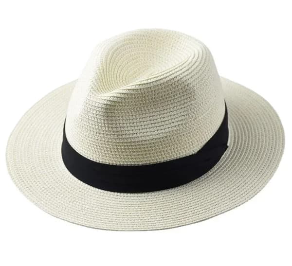 Solhat, Casual Design, UV Beskyttelse,mælk hvid, M 55-57cm-c