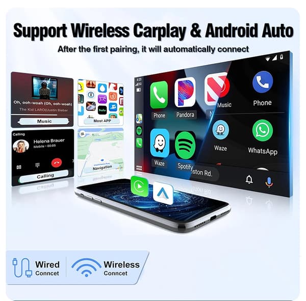 CarPlay-adapter, understøtter Android Auto, multimedieintegration,Maserati 2008-2012