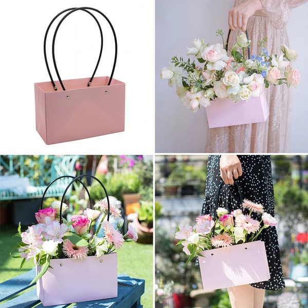 Blomsterkasse, Bærbar Design, Holdbar Konstruktion,Pink