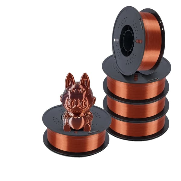 3D-printfilament, PLA-material, sammenfiltret drift,5KG GuldSølvBronze