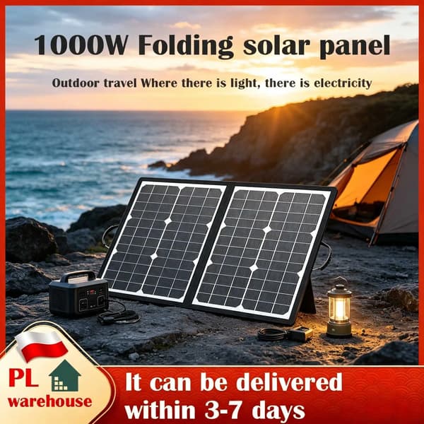 Solkraftværk, Foldbart Design, Høj Effektivitet,Solpanel