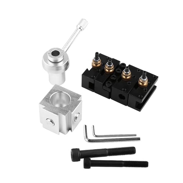 Svarvverktygshållare, Aluminiumlegering, Snabbbytestyp,Silver