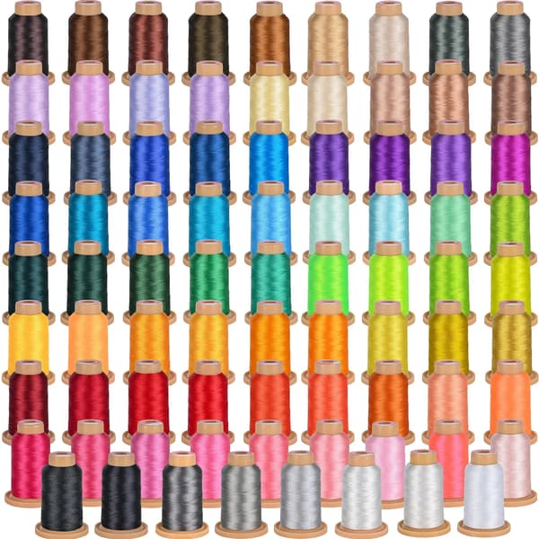 Broderigarn, 100 färger, hög hållbarhet,80Pcs