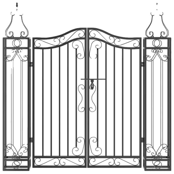 Haveport, Smedejern, Moderne Design,sort