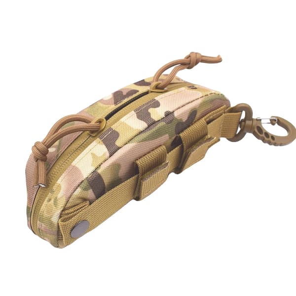 Brilleetui, Holdbart Polyester, Kompakt Design,CP Camo