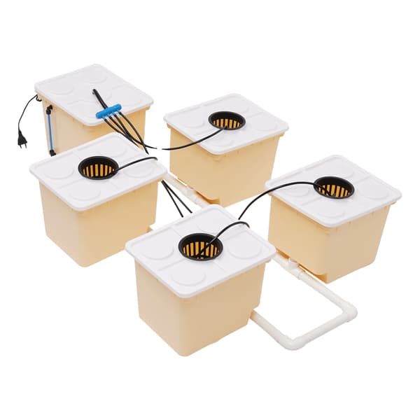 Hydroponisk Spand Sæt, Effektiv Vandpumpe, DWC System,HVID