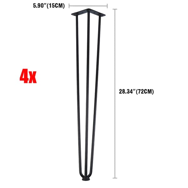 Hårnålben, Robust Design, Perfekt til DIY Projekter,72cm