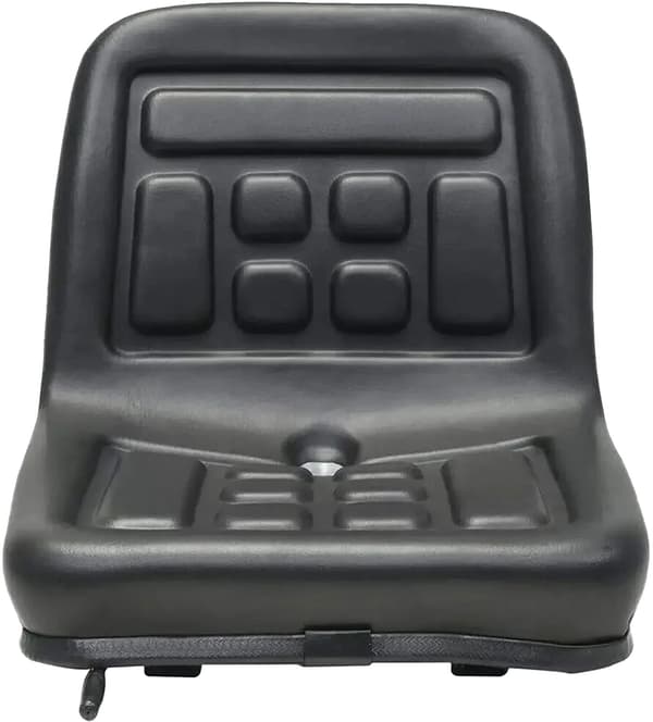 Traktor sæde, ergonomisk design, holdbare materialer,sort